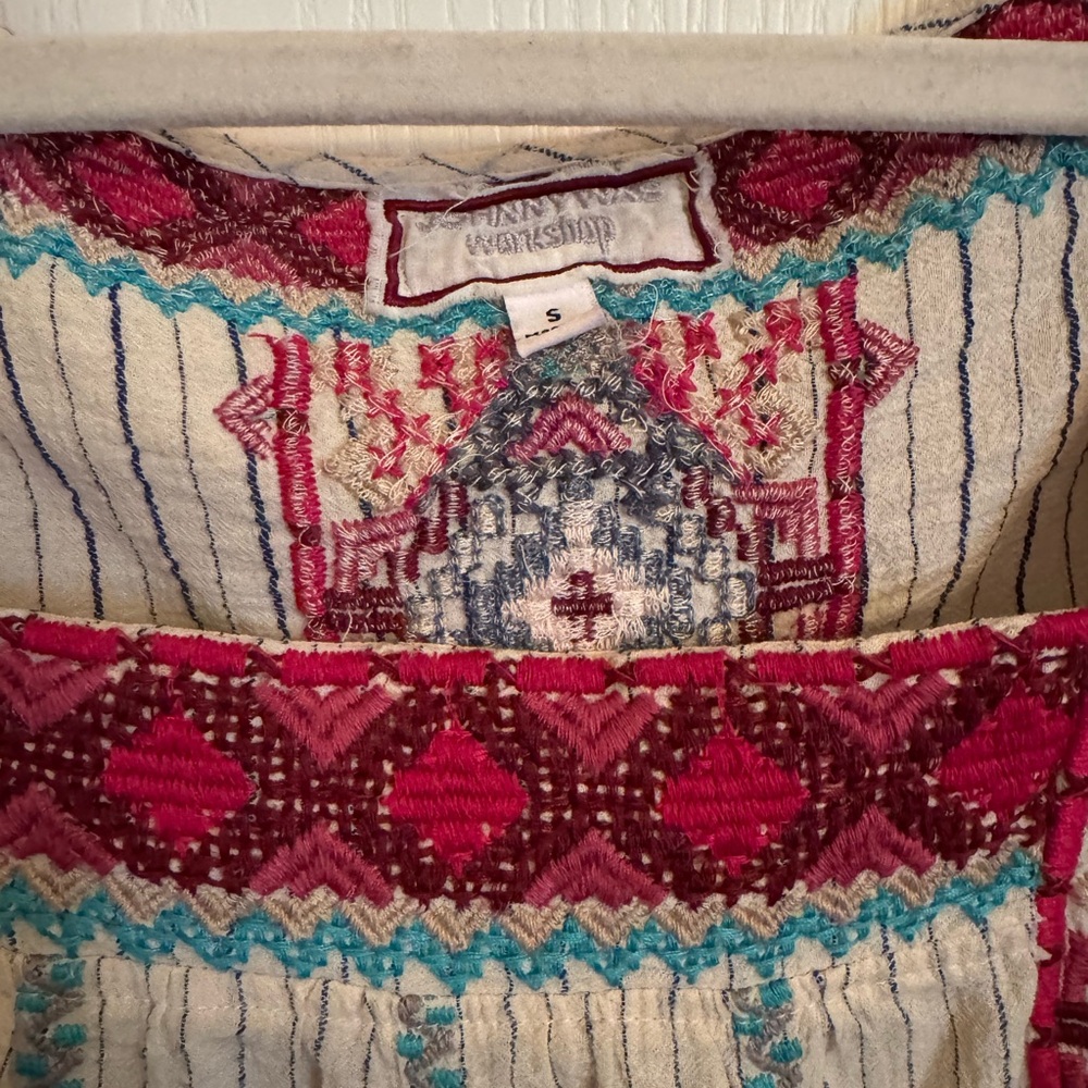 Johnny Was Multicolor Embroidered Textile